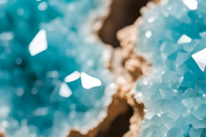digital evidence collection - Close-up of vibrant blue crystals with sharp facets and natural texture.