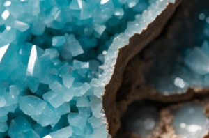 how digital evidence is collected in forensic investigations - Blue crystal geode with sharp facets and rough edges.